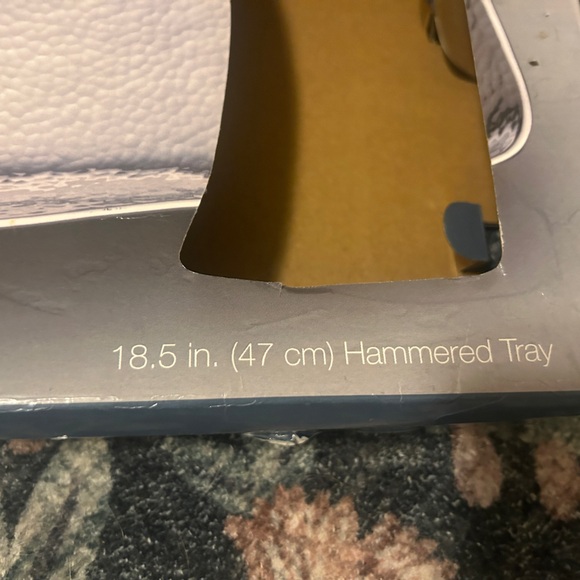 Towle hammered tray with original box. Only used a few times. - Picture 4 of 8
